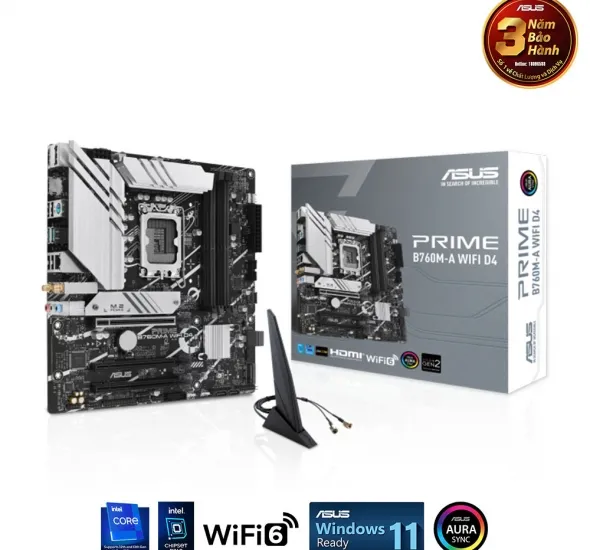 Mainboard Asus PRIME B760M-A WIFI DDR4 (Bluetooth)